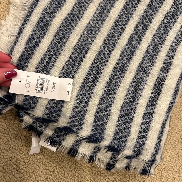 NWT LOFT | striped cozy sweater - Picture 2 of 4